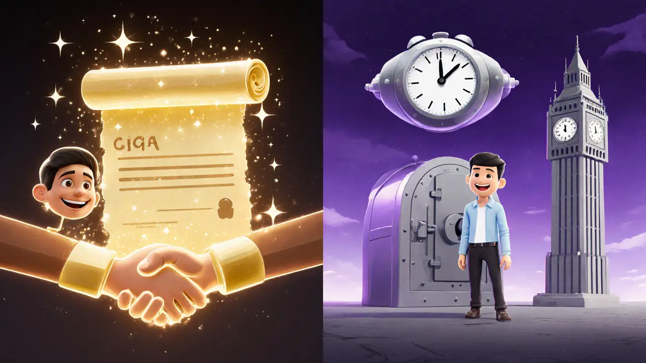 Cooperative closing with two signatures versus unilateral closing with a timer and watchtower.