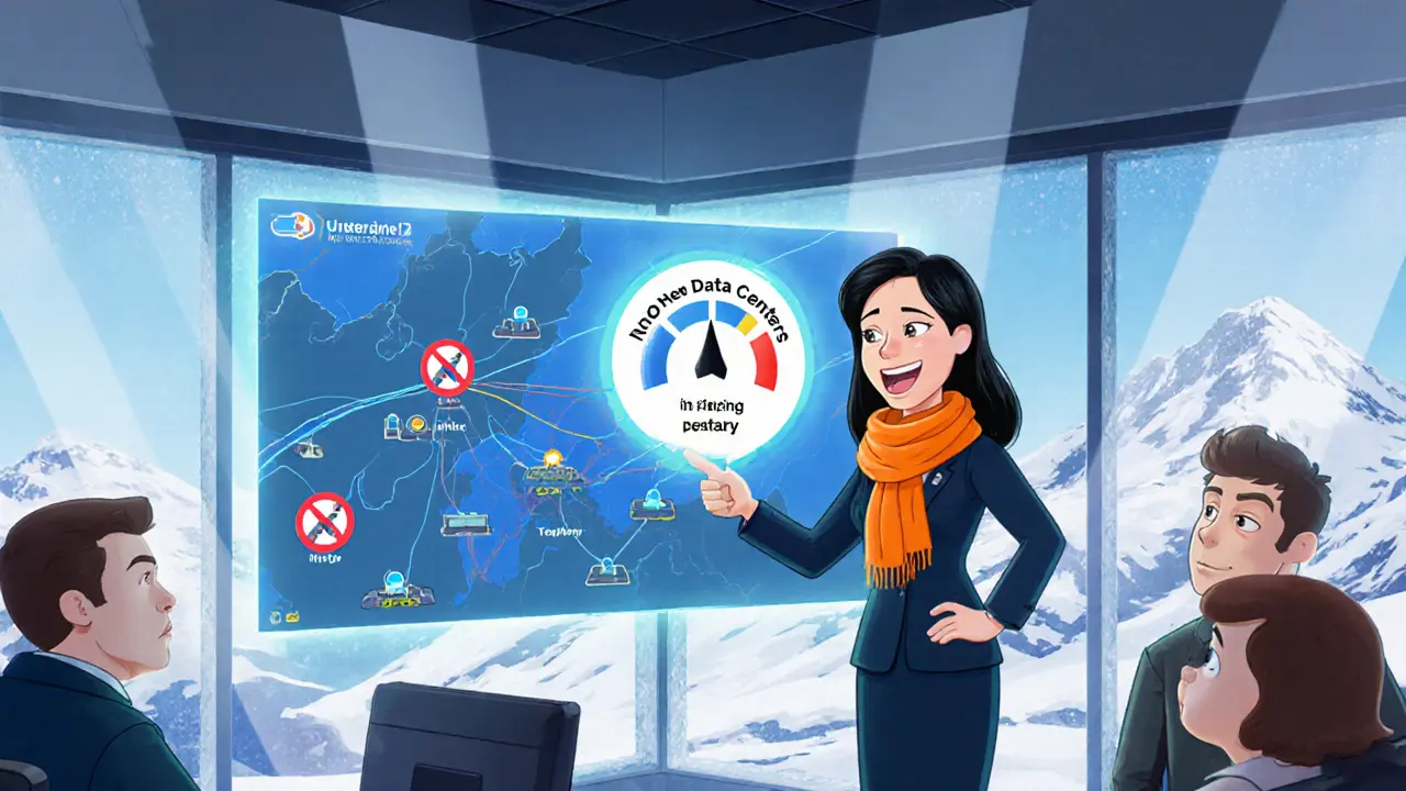 Pixar-style minister explains ban in briefing room with holographic power map.
