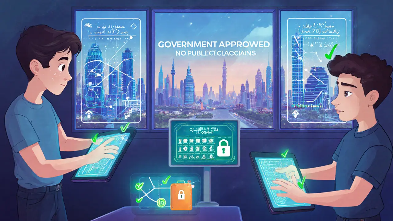Engineers in a government-approved lab use permissioned blockchain to track olive oil exports.
