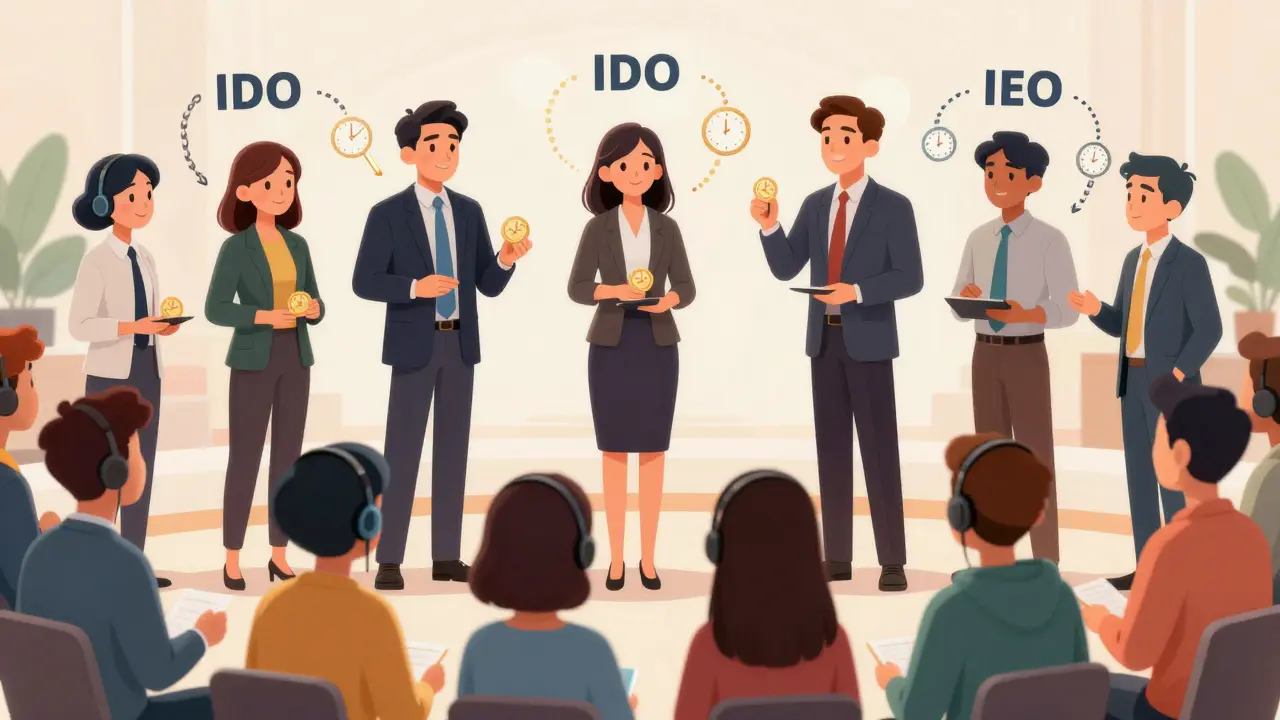 Investor groups receiving tokens during Token Generation Event.