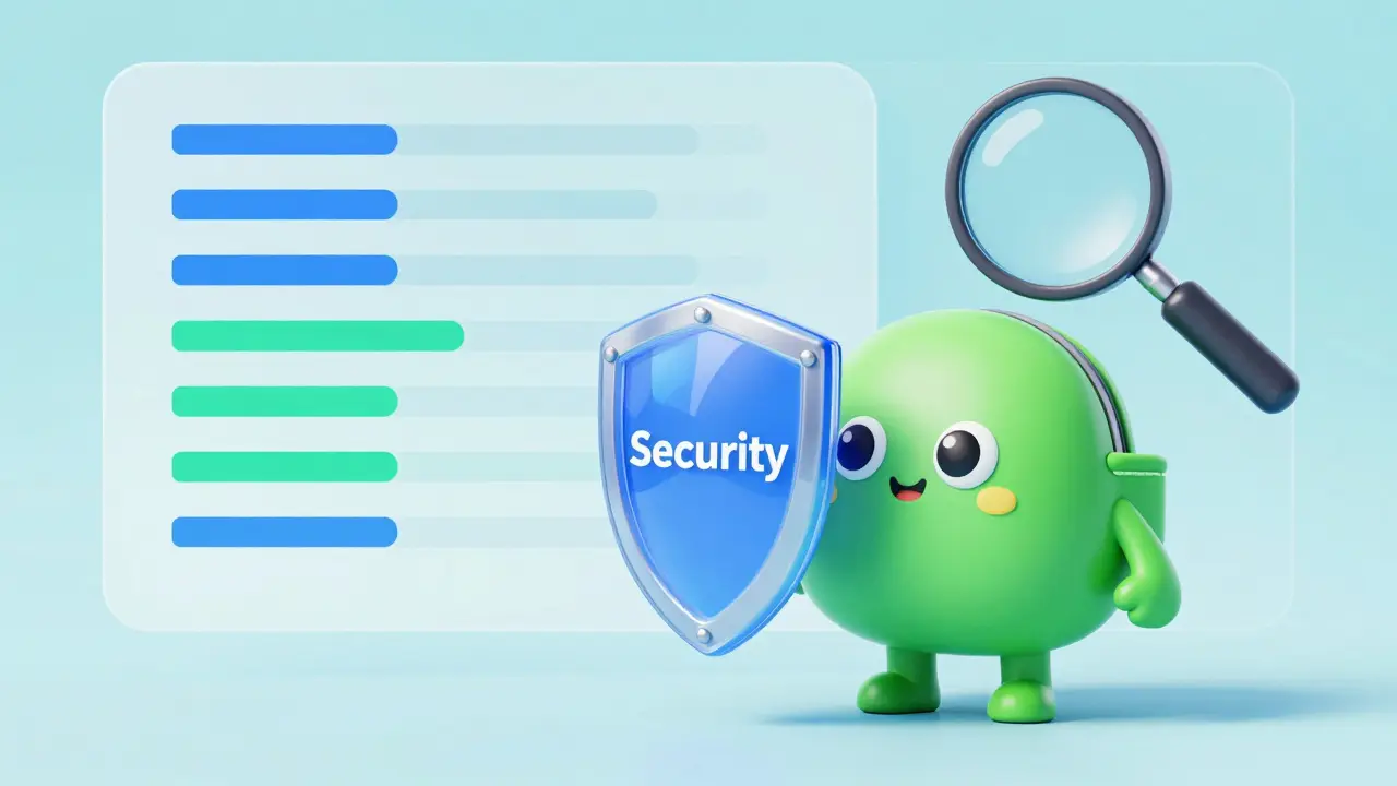 Cute digital wallet character protecting data safely