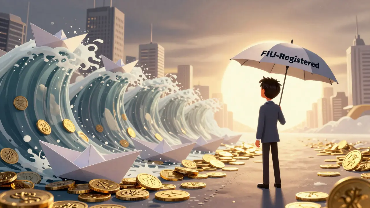 Trader staying safe with compliant exchange while offshore platforms face crackdown.